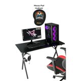Heygaming Profesyonel Oyuncu Masası Siyah Bilgisayar Çalışma Masa Siyah
