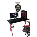 Heygaming Profesyonel Oyuncu Masası Siyah Kırmızı Bilgisayar Masa Siyah
