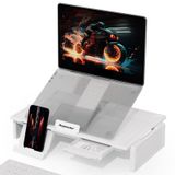 Heymaster Ergonomik Monitör Standı Yükseltici, Dizüstü Bilgisayar Standı Katlanabilir Çok Açılı Ayarlanabilir Taşınabilir Katlanabilir Ayak, MacBook, Air, Pro, Surface Laptop ile Uyumlu (9-17 inç)