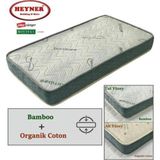 Heyner 80x130 Kuş Tüyü Pedli Yaylı Yatak Lüx Bamboo Kumaşlı Yaylı Yatak