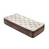 Heyner 90x190 Organic Cotton Yaylı Yatak Lüx Ortopedik Pedli Yatak 90*190 Cm Tek kişilik Yatak Beyaz