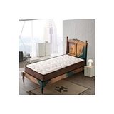 Heyner 90x190 Sea Shell Coffee Bamboo Tek Kişilik Yaylı Yatak 90*190 Ortopedik Tek Kişilik Yatak Beyaz