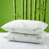 Heyner Bamboo Yastık 50X70 Visco Bambu Yastık 2 Adet Çift Kişilik Ortopedik Yastık 1200 gr - 50 × 70 cm - Yeşil