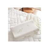 Heyner Organic Cotton Visco Boyun Destek Yastığı Ortopedik Visco Yastık 40x60 Cm 11 Cm Yükseklik Beyaz