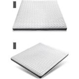 Heyner Yatak Koruyucu Visco Yatak Pedi & Yatak Şiltesi Lastikli 5 cm - Beyaz - Gri - 80 × 200 cm