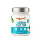 HEYNUT Soğuk Sıkım Hindistan Cevizi Yağı 300 ml Katkısız Glutensiz Vegan Cam Kavanoz