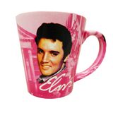 Heyouou Elvis Presley The King Graceland Pembe Gitarlı Seramik Latte Kahve Kupası