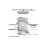 heyran camp Büyük boy dikey mangal ızgara