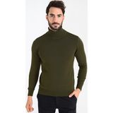 Heyss Balıkçı Yaka Erkek Triko Kazak - 2XL - Haki