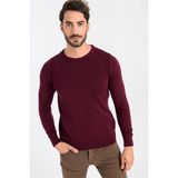 Heyss Bisiklet Yaka Erkek Triko Kazak - 2XL - Bordo