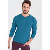 Heyss Bisiklet Yaka Erkek Triko Kazak - XL - Saks