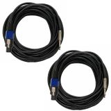 HeyTones 10 Ayaklar 12 Gauge Profesyonel SpeakON 1/4 "TS Hoparlör Kabloları-12AWG 10ft DJ/PA Hoparlör Kabloları Amplifikatör Bağlantı Telleri