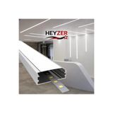 HEYZER 14×50 Sıva Üstü LED Profili (3 Metre) – Alüminyum(LEDSİZ)