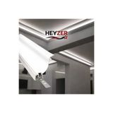 HEYZER Köşe Kartonpiyer LED Profili (3 Metre) – Alüminyum(LEDSİZ)