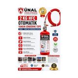 Hfc FM200 Otomatik Yangın Söndürme Tüpü 2 kg Elektrik Panosu, Makine ve Motor Bölmeleri Için - Çok Renkli