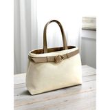 HFKY Kadın Keten Dokuma Vizon Tote Bag. El Ve Omuz Çantası. Ry425