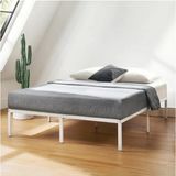 Hft Home Başlıksız Metal Karyola, Başlıksız Çınar Metal Karyola Siyah Beyaz Renk Seçenekli, Çift Kişilik - 150 x 200 cm