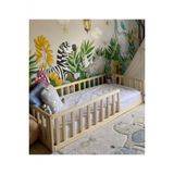 Hft Home Unisex Bebek Ve Çocuk Karyolası Doğal Ahşap N.ayaksız 120X200