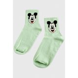 Hg.Aksesuar Miki Mouse Kolej Çorap 8*28 - 37 - 41 - Su Yeşili