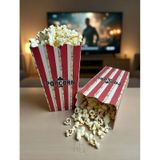Hg Ambalaj 15 Adet Popcorn Kutusu, Patlamış Mısır Kutusu , 16cm X 8cm X 5,5cm Küçük Boy