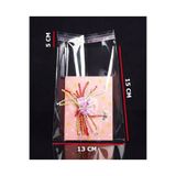 HG AMBALAJ 150 Adet 13X20 Cm Bantlı Yapışkanlı Şeffaf OPP Jelatin Poşet ( 13X15+5 Cm)