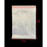 Hg Ambalaj 50 Adet 17x23 cm Şeffaf Kilitli Poşet (İnce Seri)
