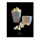 HG AMBALAJ PopCorn Mısır Kutusu, Patlamış Mısır Kutusu , Küçük Boy, 8 Adet Gümüş