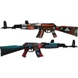 Hg Home&Game Ahşap Cs-Go Ak-47 2'Li Tüfek Oyuncak Set 1002