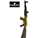 Hg Home&Game Ahşap Cs - Go Ak47 Gold Skin Kaplama Lastik Atan Oyuncak