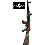 Hg Home&Game Ahşap Cs - Go Ak47 Wild Lotus - Yabani Lotus Skin Kaplama Lastik Atan Oyuncak Gamer Hediyelik