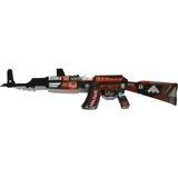 Hg Home&Game Ahşap Cs Go Blood Ak 47 Lastik Atar Oyuncak Tüfek