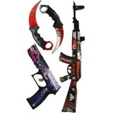Hg Home&Game Ahşap Cs Go Blood Sport Skin Set-2 4Lü Ahşap Oyuncak Takımı