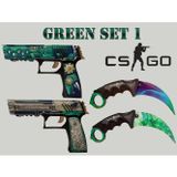 Hg Home&Game Ahşap Cs Go Green Set 4Lü Ahşap Oyuncak Takımı