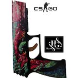 Hg Home&Game Ahşap Cs-Go Hyper Beast P250 Lastik Atar Oyuncak Tabanca