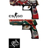 Hg Home&Game Ahşap Cs Go Kill Confirmed Ve Twin Turbo Skin Kaplamalı 2Li Lastik Atan Tabanca Set 2