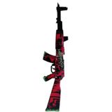 Hg Home&Game Ahşap Cs-Go Neon_Revulotion Ak-47 Lastik Atar Oyuncak