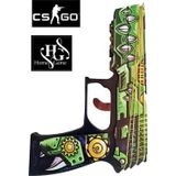 Hg Home&Game Ahşap Cs-Go See You Later Renkli Lastik Atan Tabanca Oyuncak