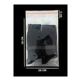 HG Tedarik 100 Adet 20x35 Cm Bantlı Yapışkanlı Şeffaf OPP Jelatin Poşet, Şeffaf Poşet ( 20X30+5)