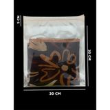 HG Tedarik 100 Adet 30X35 cm Bantlı Yapışkanlı Şeffaf Opp Jelatin Poşet Torba, Şeffaf Poşet ( 30X30+5 ) - 30 x 35 cm