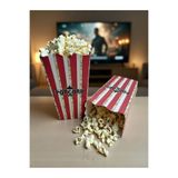 HG Tedarik 15 Adet PopCorn Kutusu, Patlamış Mısır Kutusu , 16cm x 8cm x 5,5cm (Küçük Boy)