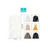 HG Tedarik 5 Adet 70x120 Cm Şeffaf Elbise Poşeti, Askı Delikli Omuz Kesimli Elbise Poşeti