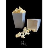 HG Tedarik Popcorn Mısır Kutusu, Patlamış Mısır Kutusu , Küçük Boy, 8 Adet Gümüş
