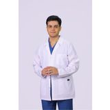 HGM Collection Erkek Uzun Kol Klasik Yaka Medikal Önlük Doktor Hemşire Ezcacı Öğretmen Önlüğü Ince Kumaş