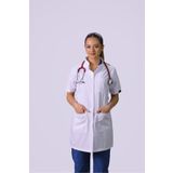 HGM Collection Kadın Kısa Kol Hakim Yaka Medikal Önlük Doktor Hemşire Ezcacı Öğretmen Önlüğü Ince Kumaş