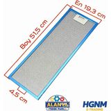 Hgnm E-Trading 19,5x51,5 cm Davlumbaz Yağ Filtresi | 195x515 mm Alüminyum Aspiratör Filtresi Teli 515x195 | Klipsli 4,5 - Aspiratör & Davlumbaz