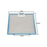 Hgnm E-Trading 2 Adet 280X350 mm Iyi Kalite Alüminyum Davlumbaz Yağ Filtresi Alt Tırnak 12,5 Cm, Üst Tırnak Arası 4,5 cm A7 - Aspiratör & Davlumbaz