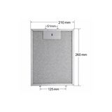 HGNM E Trading 210x260 mm Davlumbaz Filtresi Yağ Filtresi Aspiratör 21x26 cm Kaset Süzgeç Filtre Teli 26x21
