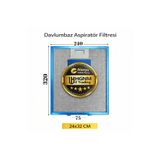 HGNM E Trading 240x320 mm Davlumbaz Yağ Filtresi 32x24 cm 2 Tırnaklı Aspiratör Mutfak Süzgeç Kaset Filtre Teli