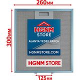Hgnm E-Trading 300×260 mm Davlumbaz Yağ Filtresi Aspiratör 30×26 cm Davlumbaz Yağ Filtresi Yedek Parça Alüminyum A8 - Aspiratör & Davlumbaz