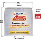 Hgnm E-Trading 40472618 Teka Uyumlu 320x282 mm Metal Davlumbaz Yağ Filtresi – DE60, DE70.2, DE90.2, TCE60, DS60.1 - Aspiratör & Davlumbaz